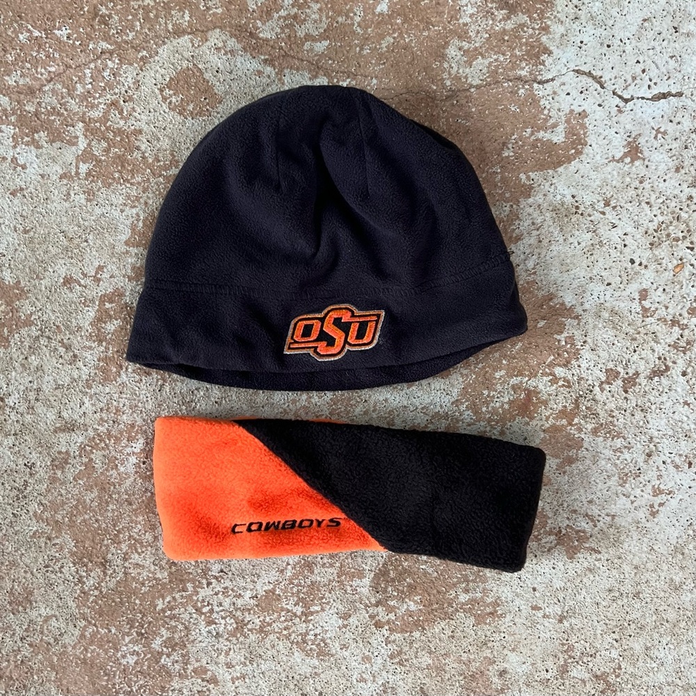Oklahoma State Cowboys OSU Under Armour Beanie Ear Warmer 2 Piece Set